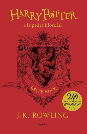 HARRY POTTER I LA PEDRA FILOSOFAL (GRYFFINDOR) | 9788417016678 | ROWLING, J.K. | Llibreria Ombra | Llibreria online de Rubí, Barcelona | Comprar llibres en català i castellà online