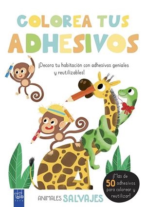 COLOREA TUS ADHESIVOS. ANIMALES SALVAJES | 9788408200482 | YOYO | Llibreria Ombra | Llibreria online de Rubí, Barcelona | Comprar llibres en català i castellà online
