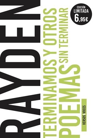 TERMINAMOS Y OTROS POEMAS SIN TERMINAR | 9788467055658 | RAYDEN | Llibreria Ombra | Llibreria online de Rubí, Barcelona | Comprar llibres en català i castellà online