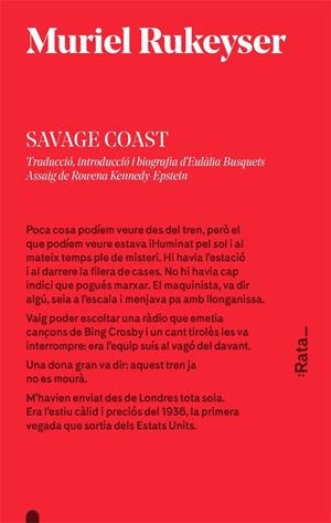 SAVAGE COAST | 9788416738106 | MURIEL RUKEYSER | Llibreria Ombra | Llibreria online de Rubí, Barcelona | Comprar llibres en català i castellà online