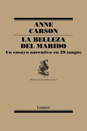 LA BELLEZA DEL MARIDO | 9788426407184 | CARSON, ANNE | Llibreria Ombra | Llibreria online de Rubí, Barcelona | Comprar llibres en català i castellà online