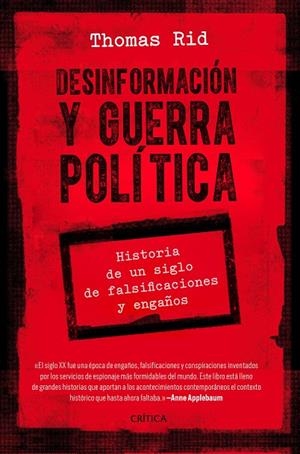 DESINFORMACIÓN Y GUERRA POLÍTICA | 9788491992776 | RID, THOMAS | Llibreria Ombra | Llibreria online de Rubí, Barcelona | Comprar llibres en català i castellà online