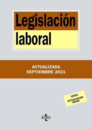 LEGISLACIÓN LABORAL | 9788430982851 | EDITORIAL TECNOS | Llibreria Ombra | Llibreria online de Rubí, Barcelona | Comprar llibres en català i castellà online
