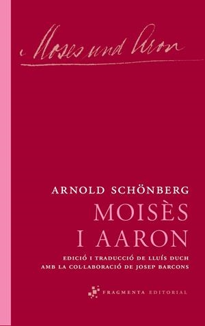 MOISÈS I AARON | 9788492416639 | SCHÖNBERG, ARNOLD | Llibreria Ombra | Llibreria online de Rubí, Barcelona | Comprar llibres en català i castellà online