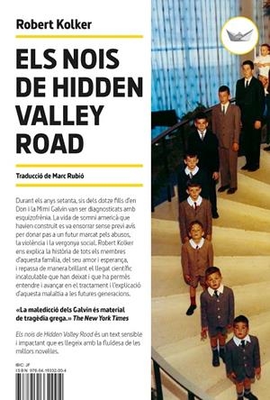ELS NOIS DE HIDDEN VALLEY ROAD | 9788419332004 | KOLKER, ROBERT | Llibreria Ombra | Llibreria online de Rubí, Barcelona | Comprar llibres en català i castellà online
