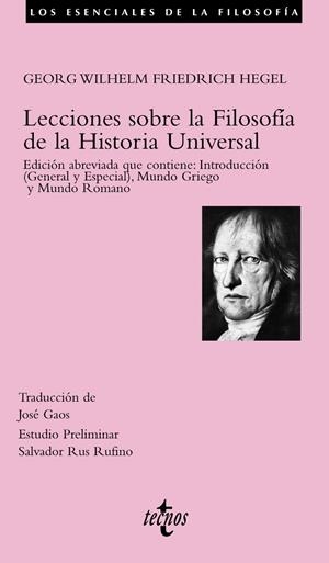 LECCIONES SOBRE LA FILOSOFÍA DE LA HISTORIA UNIVERSAL | 9788430942503 | HEGEL, GEORG WILHELM FRIEDRICH | Llibreria Ombra | Llibreria online de Rubí, Barcelona | Comprar llibres en català i castellà online