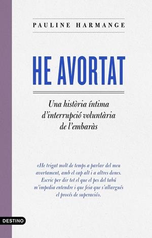 HE AVORTAT | 9788497103442 | HARMANGE, PAULINE | Llibreria Ombra | Llibreria online de Rubí, Barcelona | Comprar llibres en català i castellà online