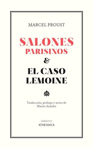 SALONES PARISINOS Y EL CASO LEMOINE | 9788418239786 | PROUST, MARCEL | Llibreria Ombra | Llibreria online de Rubí, Barcelona | Comprar llibres en català i castellà online