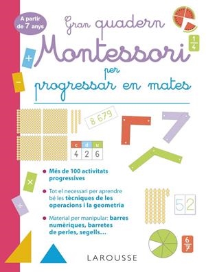 GRAN QUADERN MONTESSORI PER PROGRESSAR EN MATES. A PARTIR DE 7 ANYS | 9788419436849 | URVOY, DELPHINE | Llibreria Ombra | Llibreria online de Rubí, Barcelona | Comprar llibres en català i castellà online