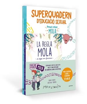 PACK APRÈN AMB MENSTRUITA (LA REGLA MOLA + SUPERQUADERN D'EDUCACIÓ SEXUAL) | 9788419975065 | SALVIA, ANNA | Llibreria Ombra | Llibreria online de Rubí, Barcelona | Comprar llibres en català i castellà online