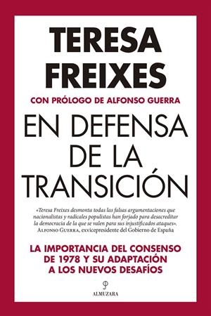 EN DEFENSA DE LA TRANSICIÓN | 9788410520745 | TERESA FREIXES | Llibreria Ombra | Llibreria online de Rubí, Barcelona | Comprar llibres en català i castellà online