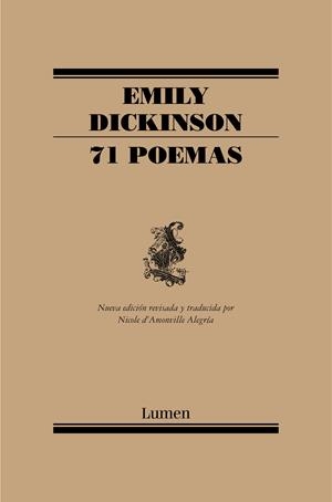 71 POEMAS (NUEVA EDICIÓN REVISADA) | 9788426426956 | DICKINSON, EMILY | Llibreria Ombra | Llibreria online de Rubí, Barcelona | Comprar llibres en català i castellà online