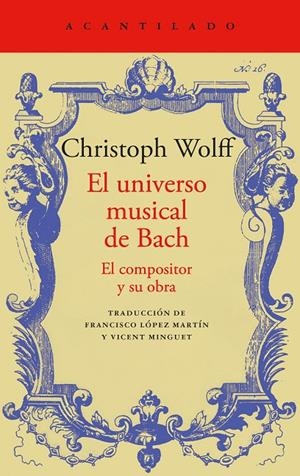 EL UNIVERSO MUSICAL DE BACH | 9788419958532 | WOLFF, CHRISTOPH | Llibreria Ombra | Llibreria online de Rubí, Barcelona | Comprar llibres en català i castellà online