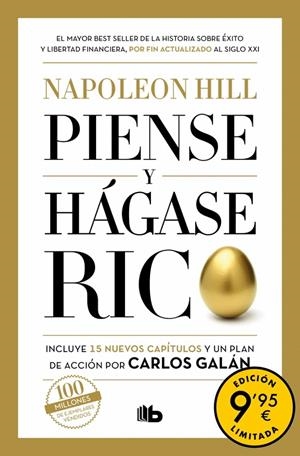 PIENSE Y HÁGASE RICO (CAMPAÑA DE VERANO EDICIÓN LIMITADA) | 9788413148090 | HILL, NAPOLEON/GALÁN, CARLOS | Llibreria Ombra | Llibreria online de Rubí, Barcelona | Comprar llibres en català i castellà online