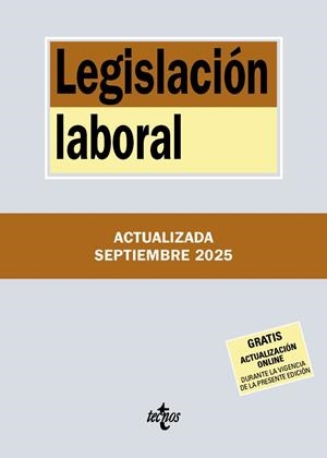 LEGISLACIÓN LABORAL | 9788430992973 | EDITORIAL TECNOS | Llibreria Ombra | Llibreria online de Rubí, Barcelona | Comprar llibres en català i castellà online