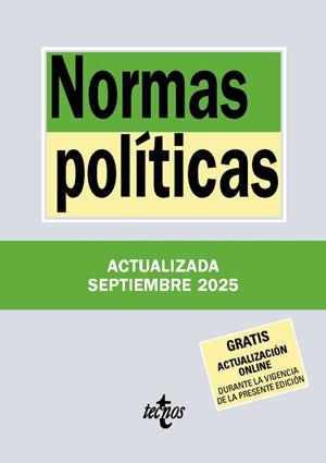 NORMAS POLÍTICAS | 9788430993079 | EDITORIAL TECNOS | Llibreria Ombra | Llibreria online de Rubí, Barcelona | Comprar llibres en català i castellà online