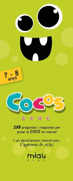 COCOS GAME 7-8 ANYS | 9788416082285 | OROZCO, MARÍA JOSÉ / RAMOS, ÁNGEL MANUEL / RODRÍGUEZ, CARLOS MIGUEL | Llibreria Ombra | Llibreria online de Rubí, Barcelona | Comprar llibres en català i castellà online