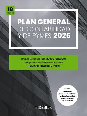 PLAN GENERAL DE CONTABILIDAD Y DE PYMES | 9788436851601 | EDICIONES PIRÁMIDE | Llibreria Ombra | Llibreria online de Rubí, Barcelona | Comprar llibres en català i castellà online