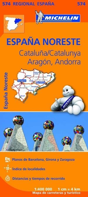 ESPAÑA NORESTE CATALUNYA ARAGON ANDORRA | 9782067184251 | MICHELIN | Llibreria Ombra | Llibreria online de Rubí, Barcelona | Comprar llibres en català i castellà online